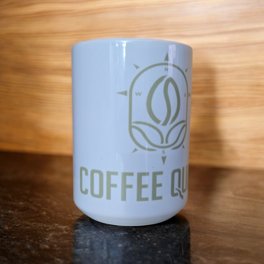 15 ounce White Coffee Quest Mug